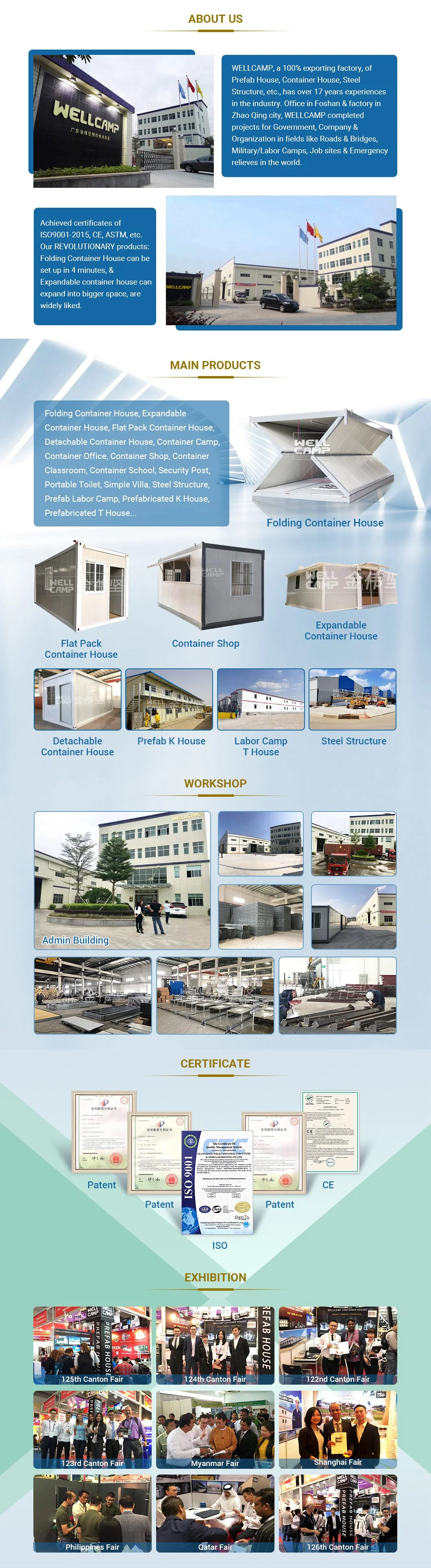 Good Quality Prefab Folding Container House for Labor Camp