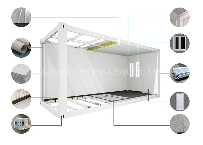 Easy and Moveable Prefab Container Shelter Room for Colletion/Emergency Housing